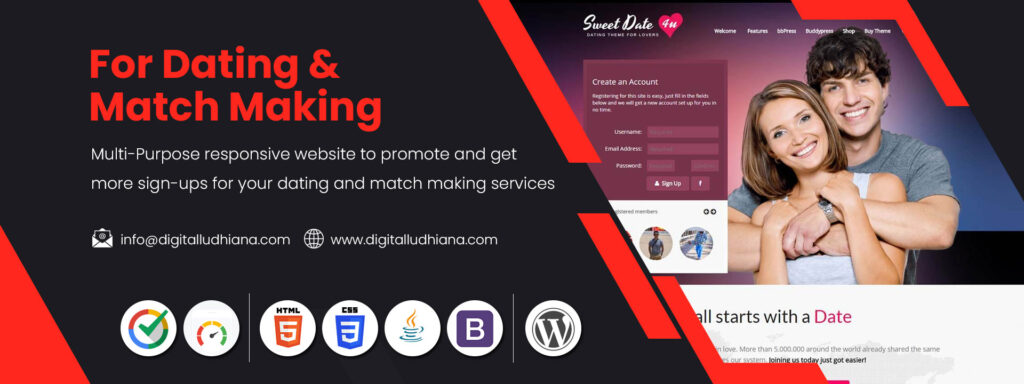 Attractive Dating Website & Portal Development Services in Ludhiana